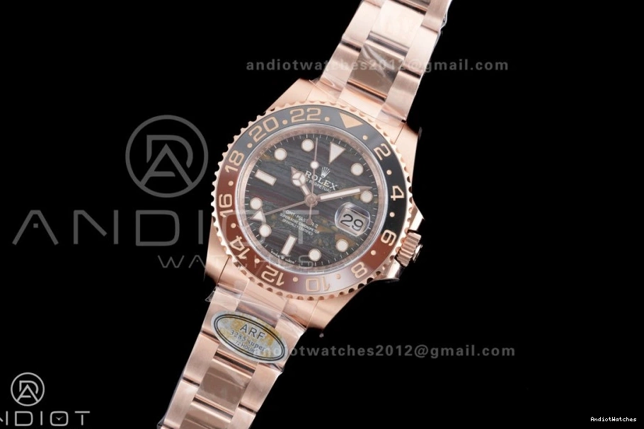 on Iron Oyster GMT 126715 Best Edition RG CHNR Tiger Durable ARF Dial II Bracelet Master Sh 861 0505